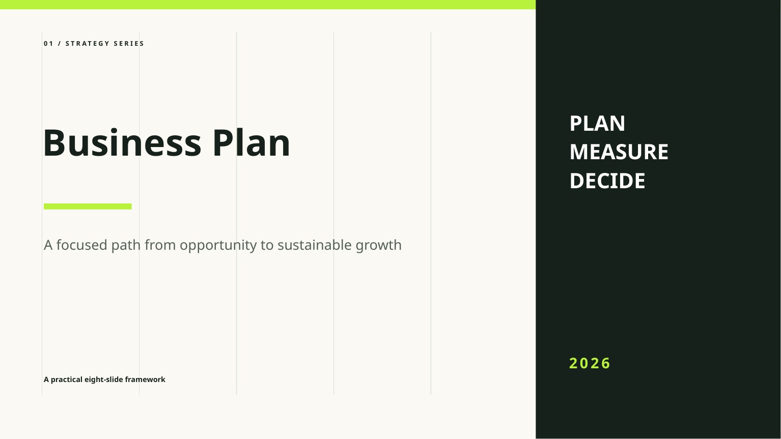 Free Business Plan PowerPoint Template Preview