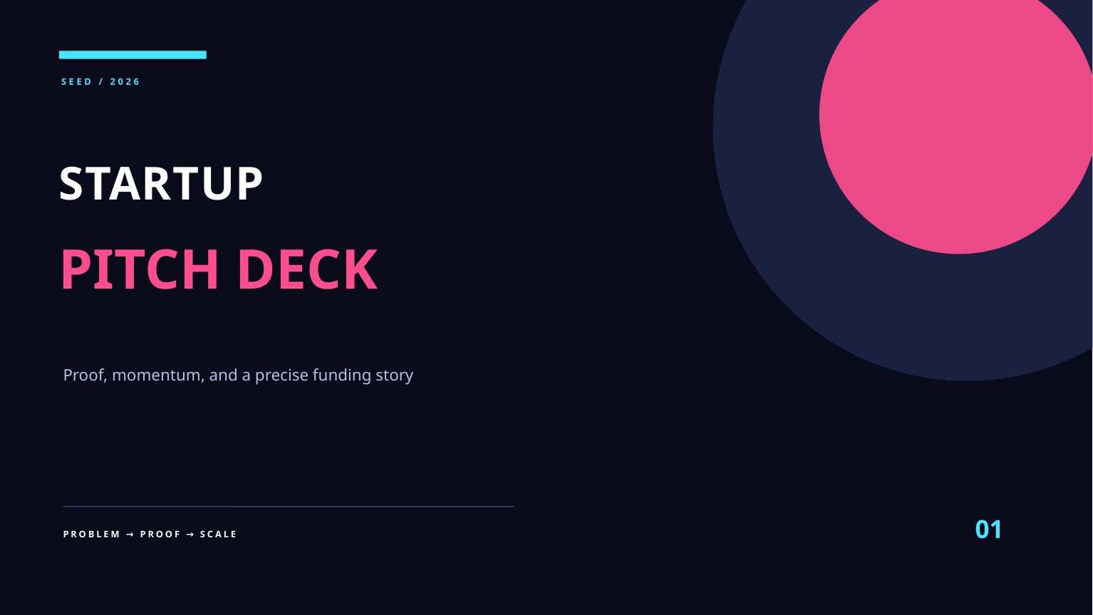 Free Startup Pitch Deck PowerPoint Template Preview
